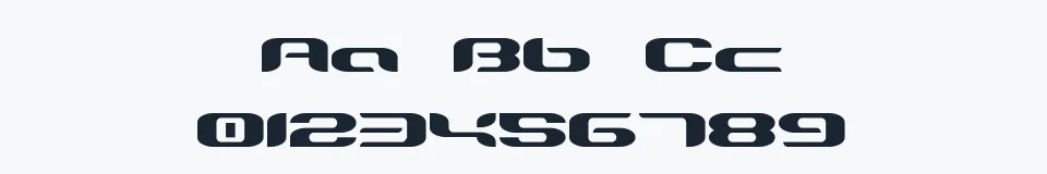 Rzeczywista próbka kroju TeknikohlRemix01 — Aa Bb Cc 0123456789