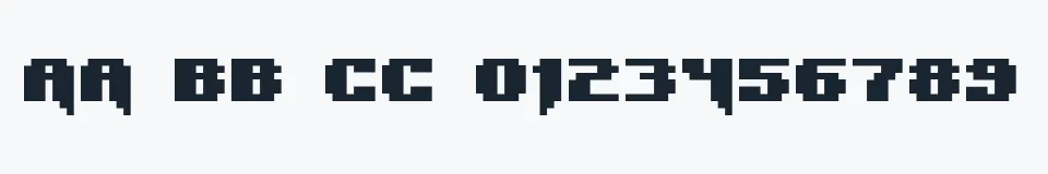 Rzeczywista próbka kroju Syntax Error — Aa Bb Cc 0123456789