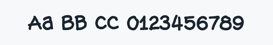 Rzeczywista próbka kroju Hog Bold - HMK — Aa Bb Cc 0123456789