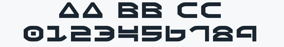 Rzeczywista próbka kroju Oberon — Aa Bb Cc 0123456789