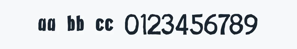 Rzeczywista próbka kroju Gasoline — Aa Bb Cc 0123456789