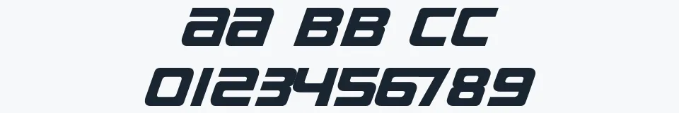 Rzeczywista próbka kroju Bauer — Aa Bb Cc 0123456789