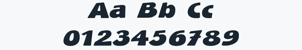 Rzeczywista próbka kroju BlueStone — Aa Bb Cc 0123456789