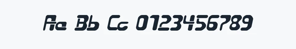 Rzeczywista próbka kroju Bulgari — Aa Bb Cc 0123456789