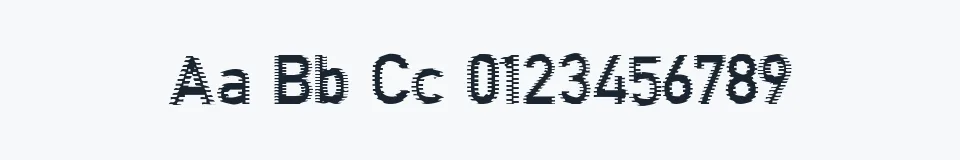 Podgląd czcionki Connection