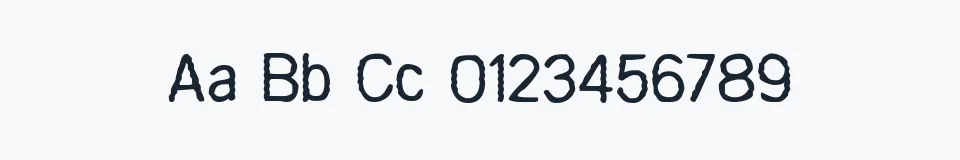 Rzeczywista próbka kroju Comaprison — Aa Bb Cc 0123456789