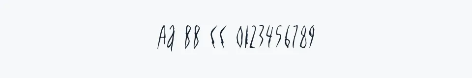 Rzeczywista próbka kroju Deportees — Aa Bb Cc 0123456789