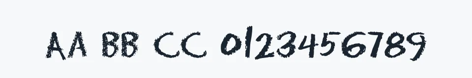 Podgląd czcionki Eraser