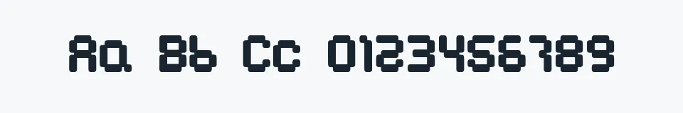Rzeczywista próbka kroju BN Emulator — Aa Bb Cc 0123456789