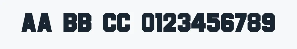 Podgląd czcionki Font