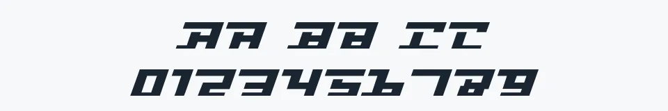 Rzeczywista próbka kroju Intrepid — Aa Bb Cc 0123456789