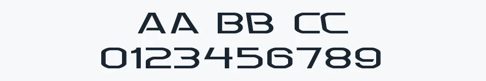 Rzeczywista próbka kroju Kometenmelodie 2 — Aa Bb Cc 0123456789