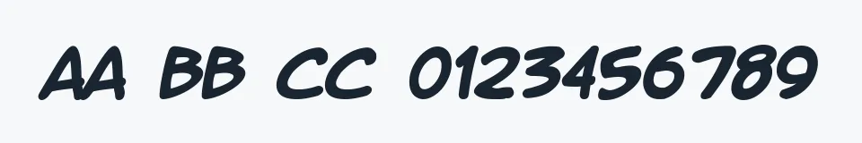 Rzeczywista próbka kroju LetterOMatic! — Aa Bb Cc 0123456789