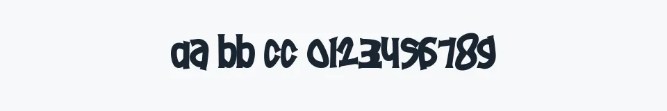 Rzeczywista próbka kroju Pornhut — Aa Bb Cc 0123456789