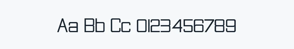 Podgląd czcionki Rational Integer