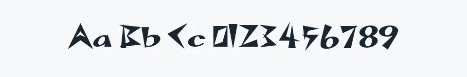 Rzeczywista próbka kroju SpacePatrol — Aa Bb Cc 0123456789