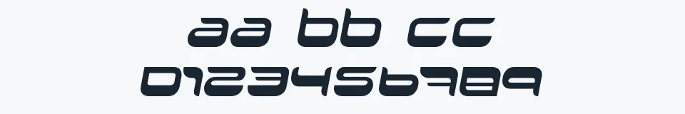 Rzeczywista próbka kroju Halo — Aa Bb Cc 0123456789