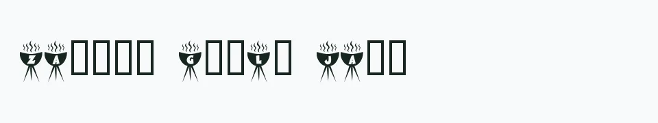 Rzeczywisty podgląd fontu KR BBQ – Zażółć gęślą jaźń