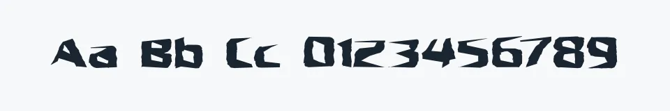 Podgląd czcionki Unresponsive BRK