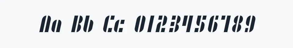 Podgląd czcionki SF RetroSplice Condensed