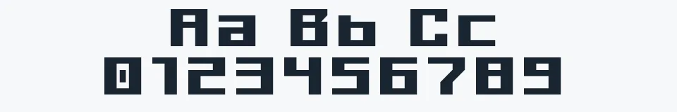 Rzeczywista próbka kroju Kiloton — Aa Bb Cc 0123456789