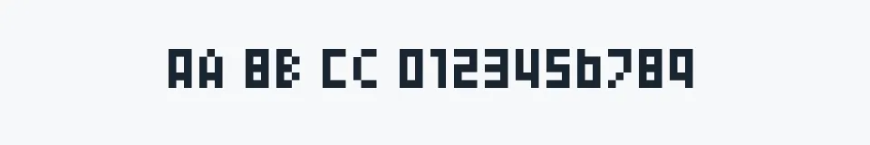 Rzeczywista próbka kroju 04b_24 — Aa Bb Cc 0123456789