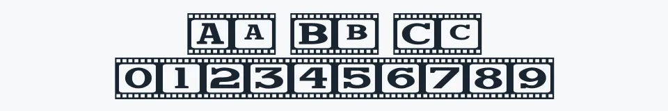 Rzeczywista próbka kroju Bijou JL — Aa Bb Cc 0123456789