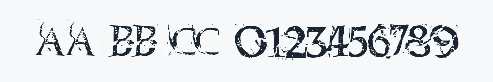 Podgląd czcionki Blasphemy