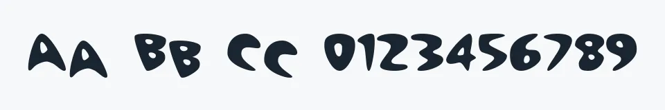 Rzeczywista próbka kroju Cheap — Aa Bb Cc 0123456789