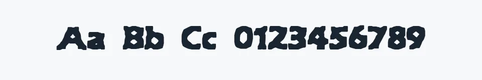 Rzeczywista próbka kroju Hyde BRK — Aa Bb Cc 0123456789