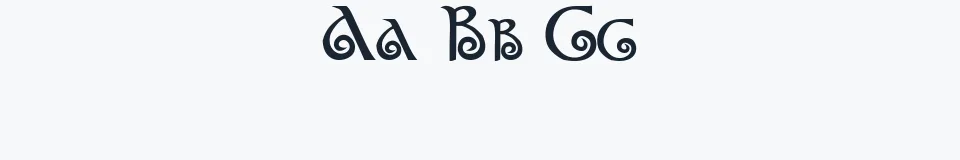 Rzeczywista próbka kroju Morgow Demo — Aa Bb Cc 0123456789