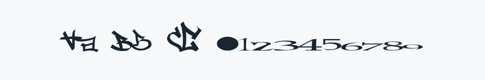 Podgląd czcionki one8seven