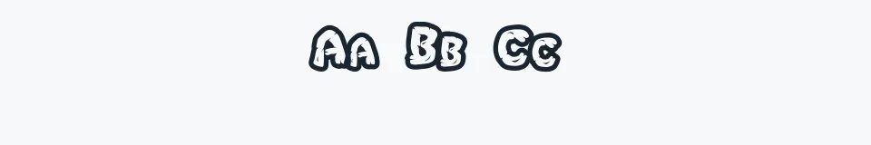 Rzeczywista próbka kroju Chlorinar — Aa Bb Cc 0123456789