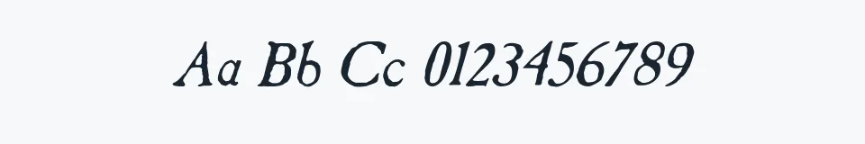 Podgląd czcionki Caslon Antique