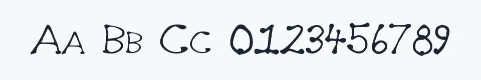 Podgląd czcionki Dot2Dot