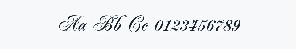 Podgląd czcionki Jacoba