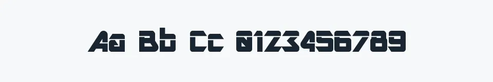 Rzeczywista próbka kroju Art — Aa Bb Cc 0123456789