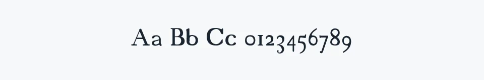 Rzeczywista próbka kroju 18thCentury — Aa Bb Cc 0123456789