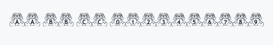 Podgląd czcionki BillyBear Bunny