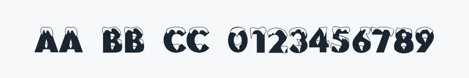 Podgląd czcionki Brrrrr