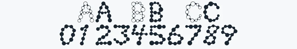 Rzeczywista próbka kroju Chlorix — Aa Bb Cc 0123456789