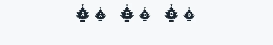 Rzeczywista próbka kroju DLTreeCaps — Aa Bb Cc 0123456789