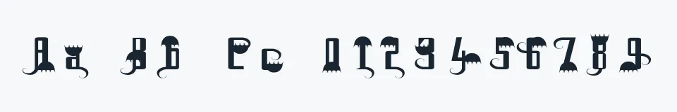 Podgląd czcionki Flytrap