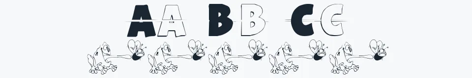 Rzeczywista próbka kroju (HungryFrog) — Aa Bb Cc 0123456789