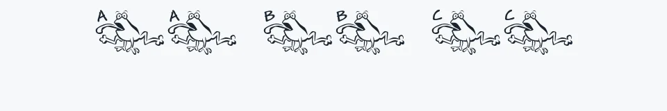 Rzeczywista próbka kroju JLR Croaker — Aa Bb Cc 0123456789