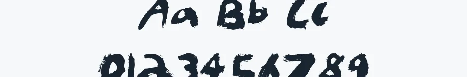 Podgląd czcionki KidTYPEPaint