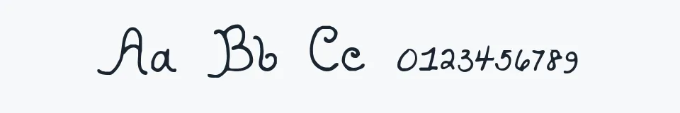 Podgląd czcionki Kristen Curly