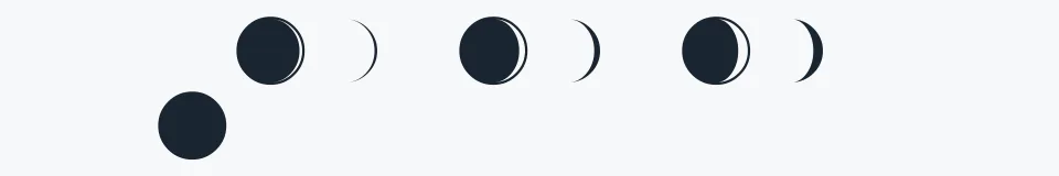Podgląd czcionki Moon Phases