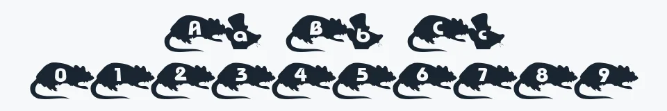 Podgląd czcionki Mouse Group