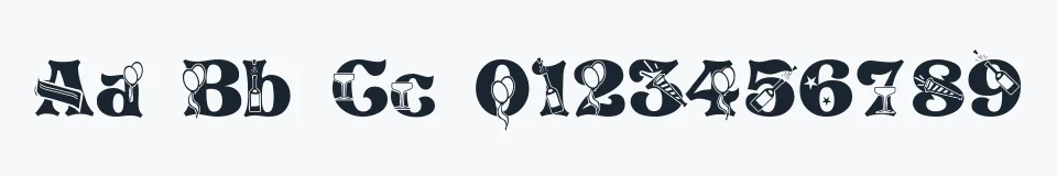 Podgląd czcionki NEWYEARS